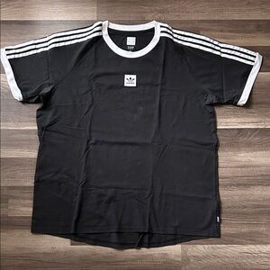 Adidas Black and White Men's Tee
